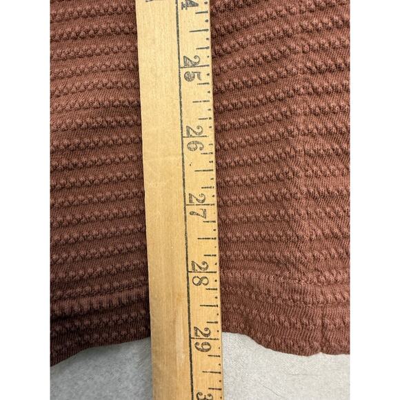 Big Bud Press Pantry Honeycomb Button Up 6XL Brown Textured Short Sleeve Shirt - Picture 8 of 11